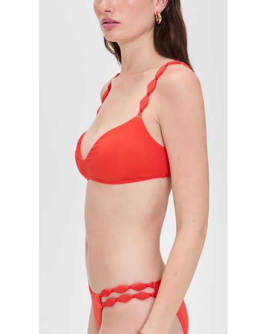 ViX Red Solid Alexa Vivian Top