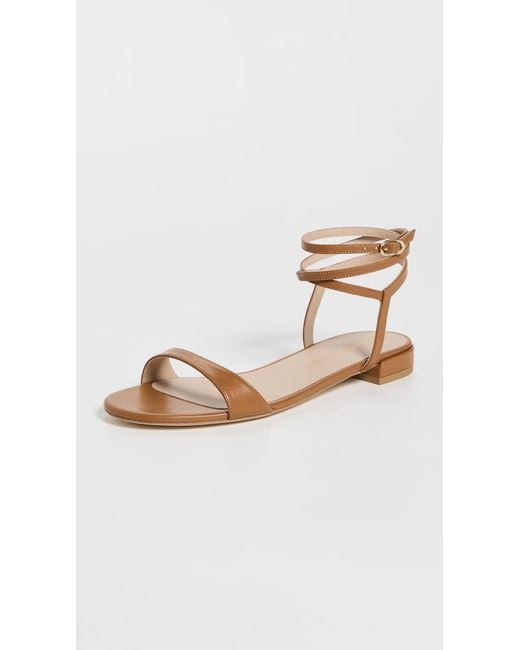 Stuart Weitzman Black Nudist Wrap Sandals