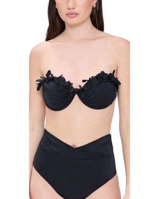 Ancora Black Dendron Bikini Top