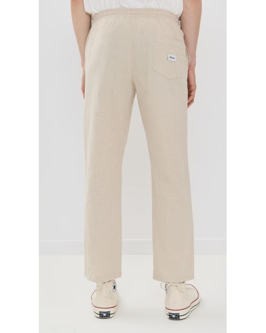 Rhythm Natural Linen Jam Pants for men