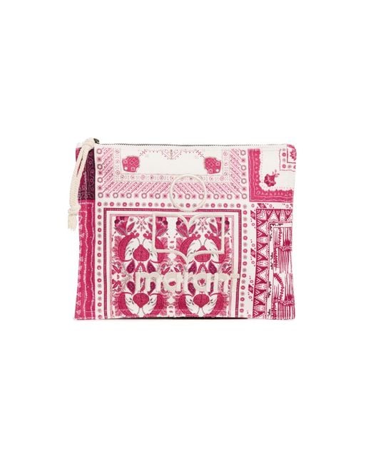クラッチバッグ Isabel Marant FW25 POUCH NETIA (PO0046FA A1X19M02FK) NETIA CLUTCH Woman red | ISABEL MARANT Official online store