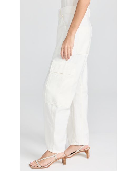 Citizens of Humanity White Marcelle Cargo Pants