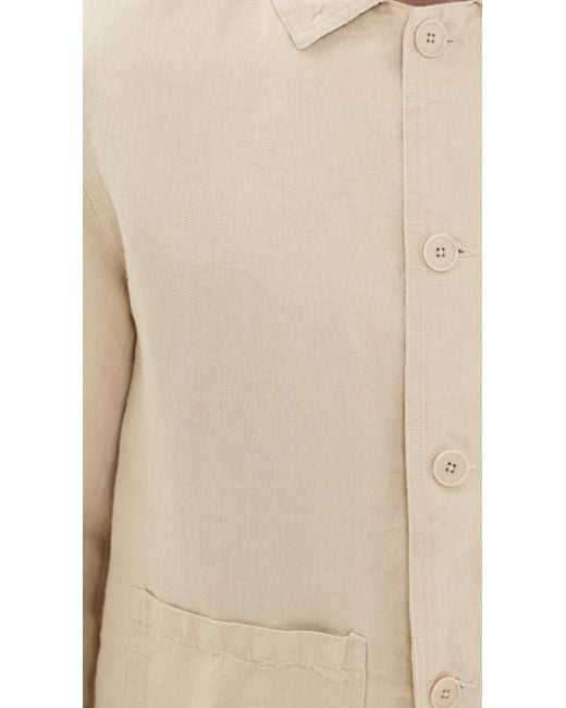 Far Afield Blue Bisset Linen Jacket for men