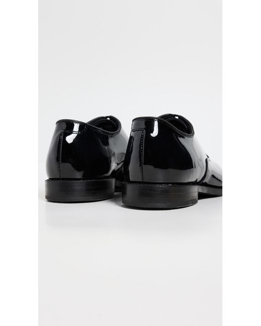 Allen Edmonds Black Carlyle Patent Leather Lace Ups for men