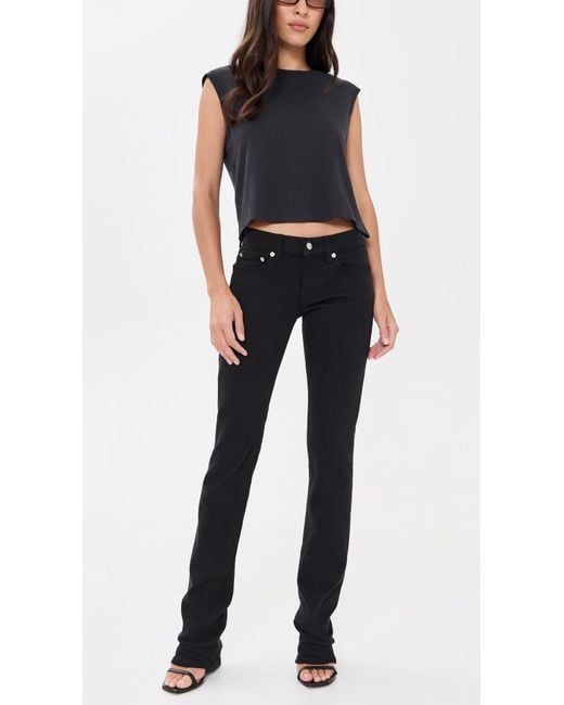 Re/done Black The Lean Jeans