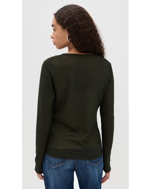 Vince Black Shadow Grid Shirt