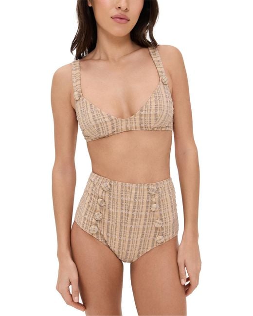 Lisa Marie Fernandez Multicolor Magdalena High Waist Bikini Set