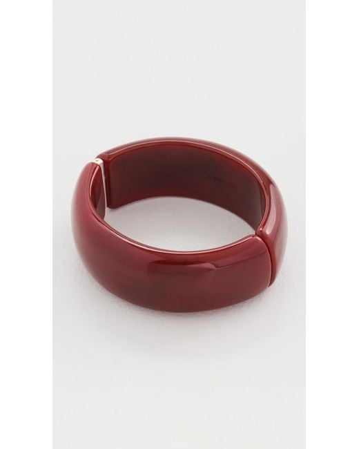 Shashi Brown Oval Hinge Bangle Bracelet