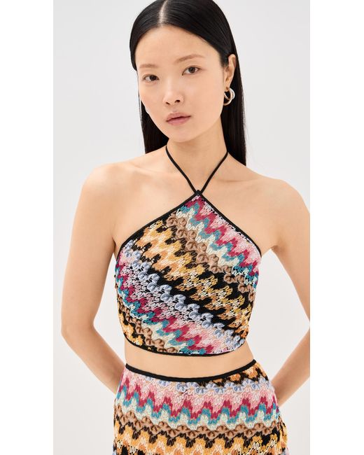 Missoni Black Halter Top