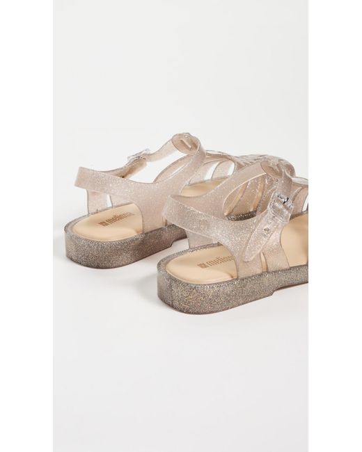 Melissa White Possession Shiny Jelly Sandals