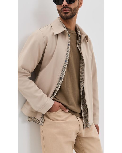 Asher Brown Noah Cotton Linen Tee for men