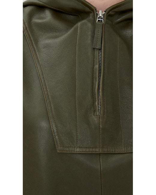 Co. Green Workwear Leather Pullover