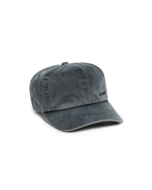 Filson Black Washed Low Profile Logger Cap for men