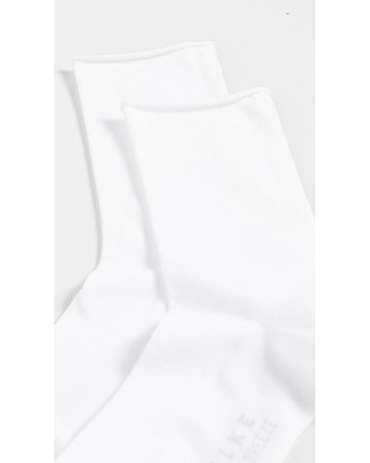 Falke White Active Breeze Roll Top Socks