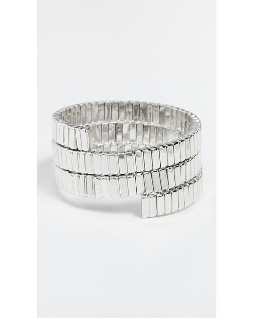 Roxanne Assoulin Black The Flat Cobra Triple Wrap Bracelet