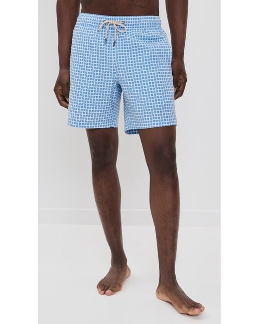 Fair Harbor Blue The Bayberry Swim Trunks 7 for men