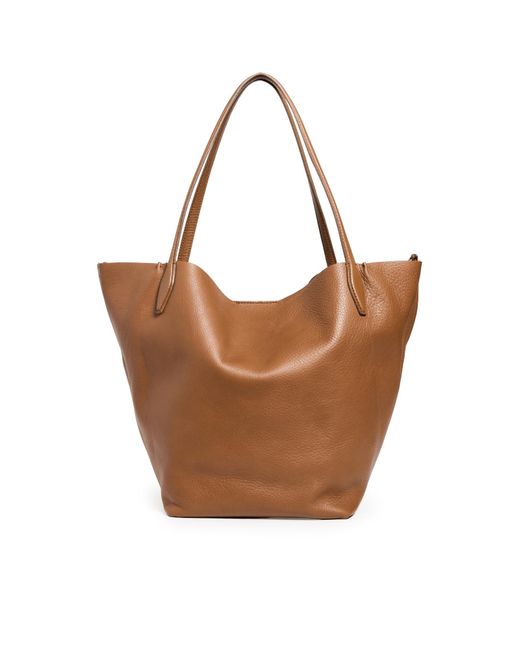 Madewell Brown Soft Grain Large Shopper Tote