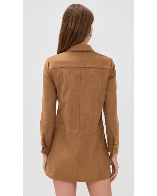 Saylor Gray Kingston Faux Suede Mini Dress