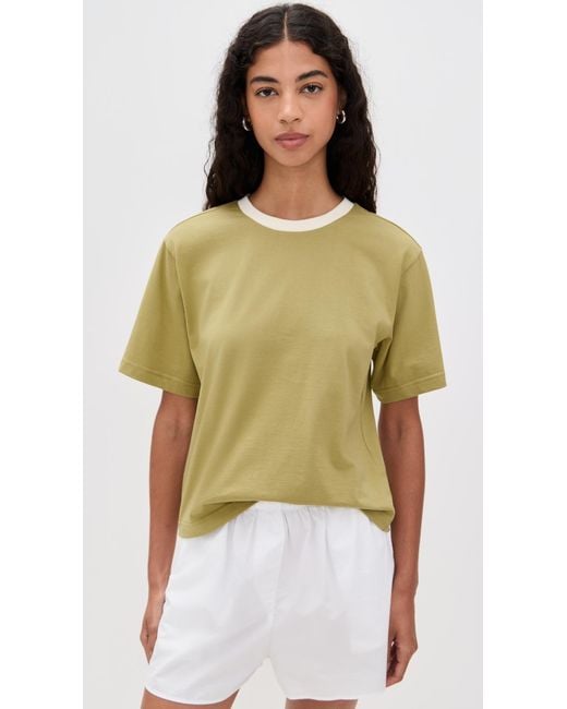 Le Bos Green Rory Ringer Tee