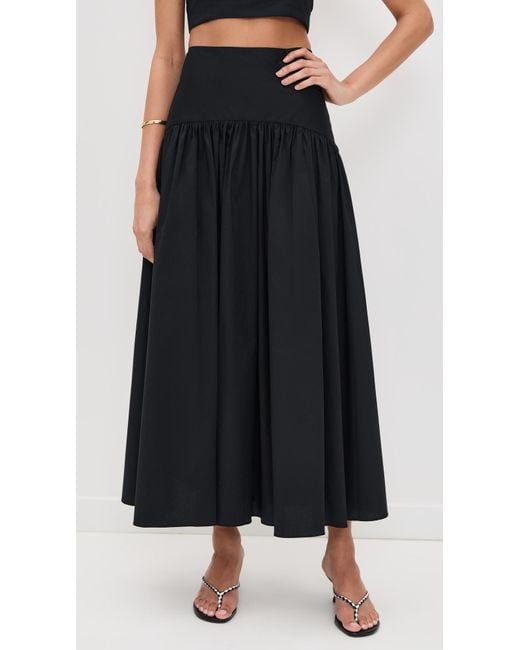 Staud Black Procida Skirt