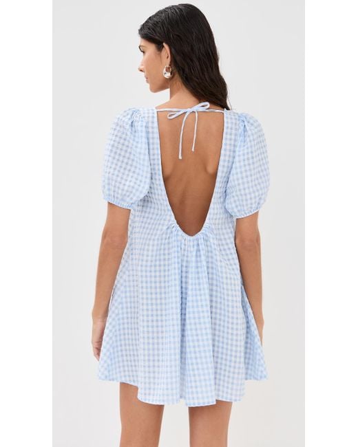 staud marsh mini dress STAUD Marsh Mini Dress in White