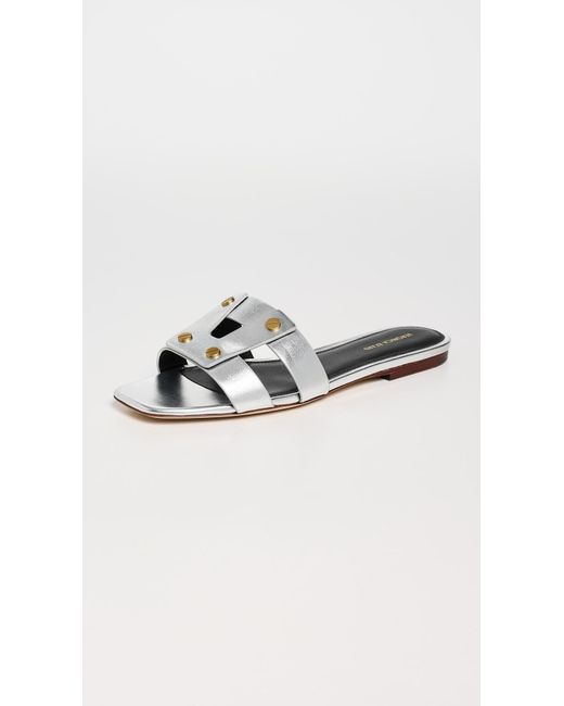 Veronica Beard Black Via Slides