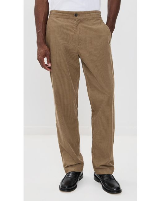 Vince Natural Louie Corduroy Elastic Waist Pants for men
