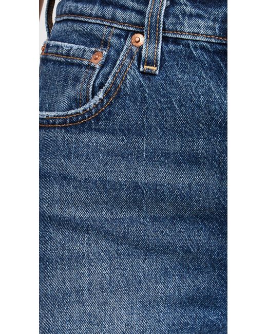 Levi's Blue Ribcage Straight Ankle Jeans
