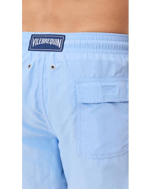 Vilebrequin Blue Moorea Swim Trunks 5.5 for men