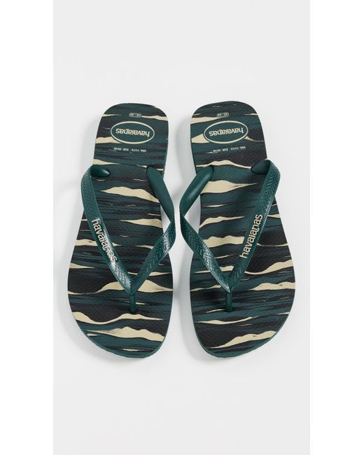 Havaianas Black Top Camo Flip Flops for men