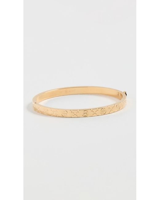 Tory Burch Multicolor T Monogram Hinge Bracelet 5Mm