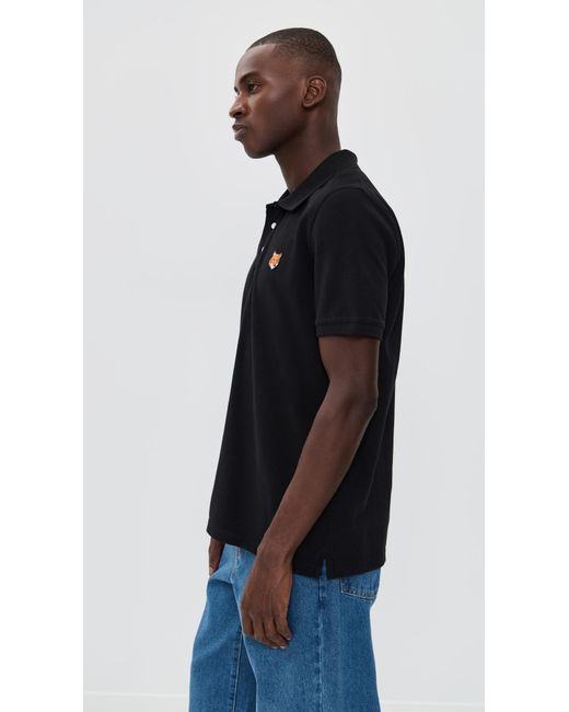 Maison Kitsuné Black Fox Head Patch Regular Polo for men
