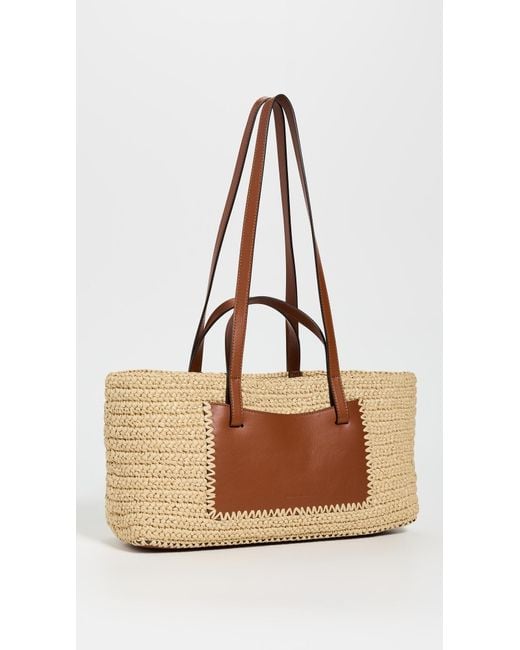 Ulla Johnson Black Lali Raffia Tote