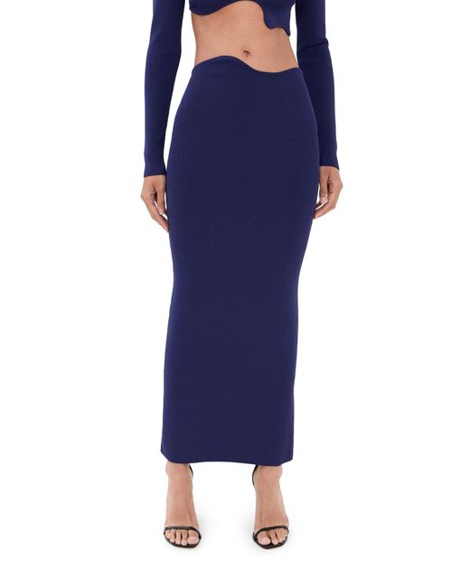 Christopher Esber Blue Maparadita Midi Skirt