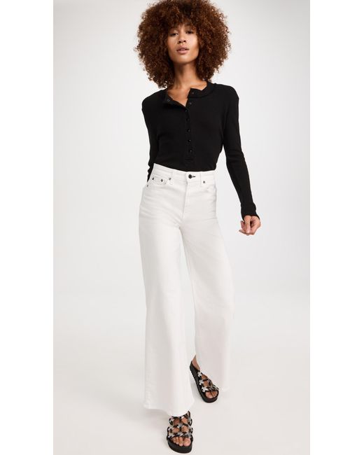 ASKK NY Black Snap Henley Top