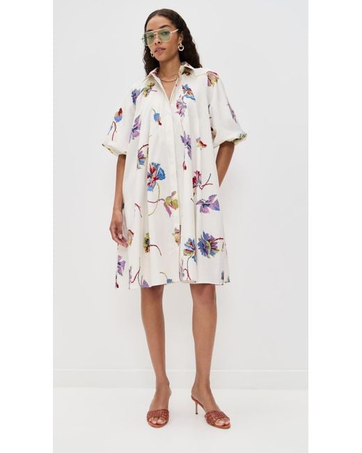 LaDoubleJ White Sunburst Dress