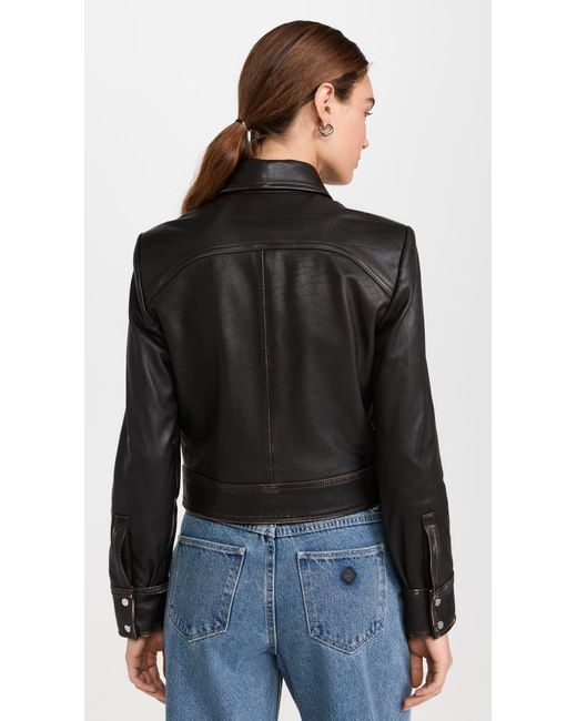 IRO Black Demet Leather Jacket