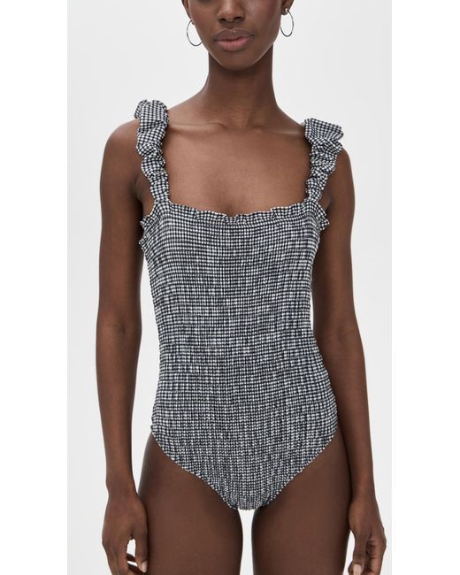 Sea Black Neci Gingham One Piece