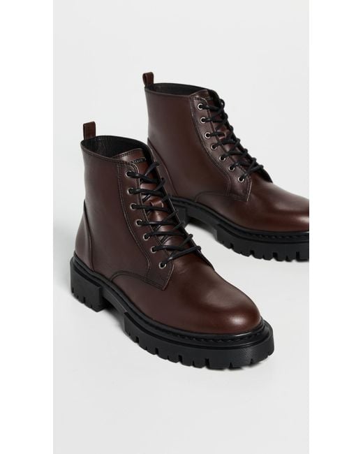 Staud Brown Henry Combat Boots