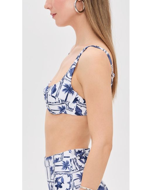 MINKPINK Blue Sylvie Bra Bikini Top