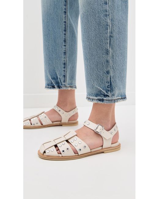 Frēda Salvador White Sera Fisherman Sandals