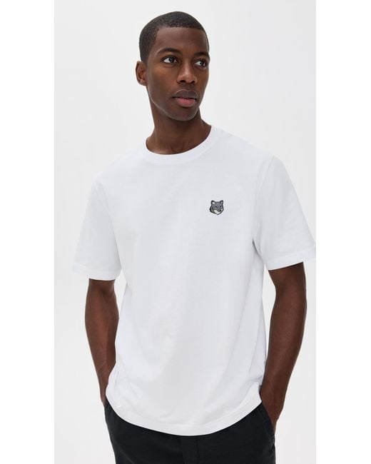 Maison Kitsuné White Fox Head Patch Comfort Tee for men