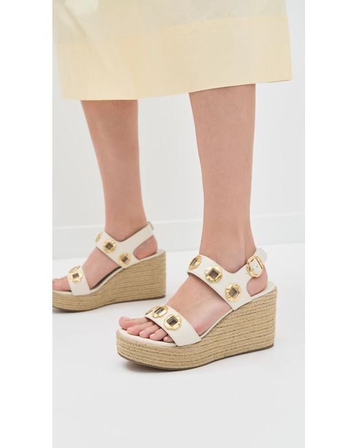 Larroude White Milan Espadrilles