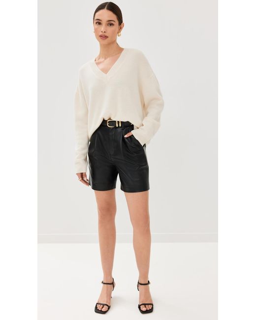 Anine Bing White Lee Sweater