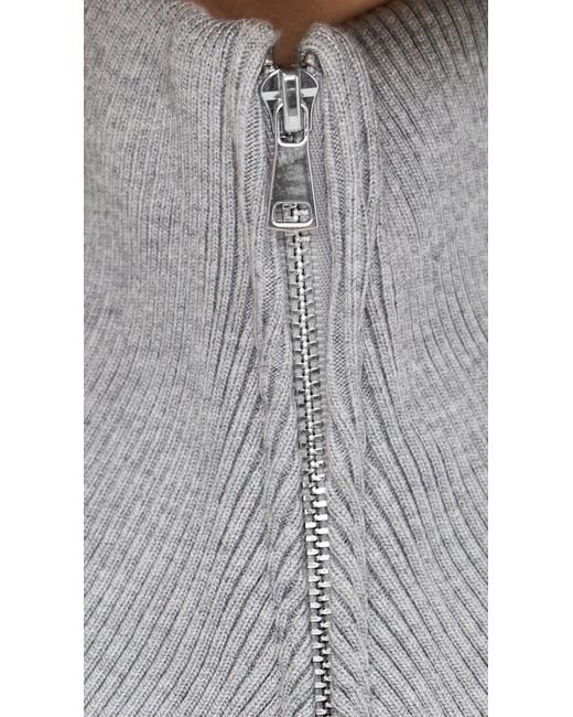 Le Bos Gray Thea Quarter Zip Pullover