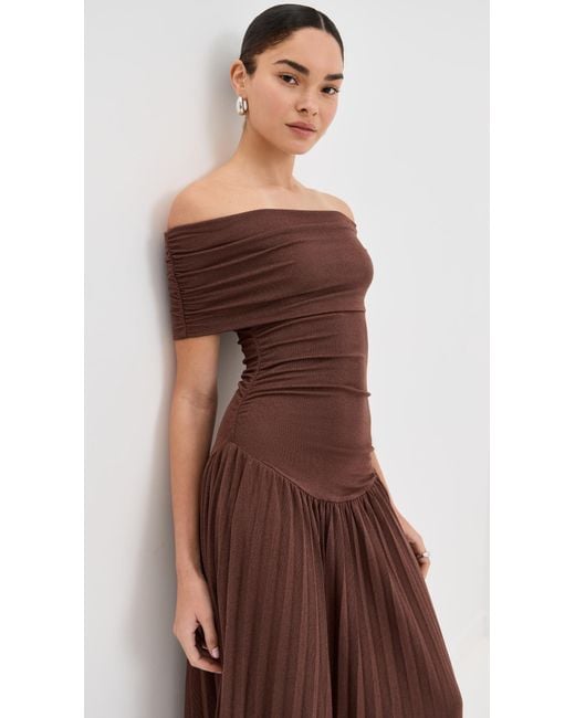 Lioness Field Of Dreams Maxi Dress in Brown | Lyst