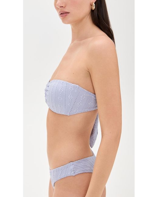 LSPACE Blue Jasper Bikini Top