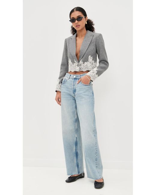 LoveShackFancy Black Icarus Jacket