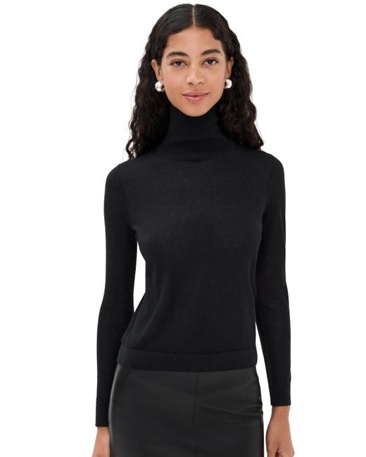 Co. Black Long Sleeve Cashmere Turtleneck