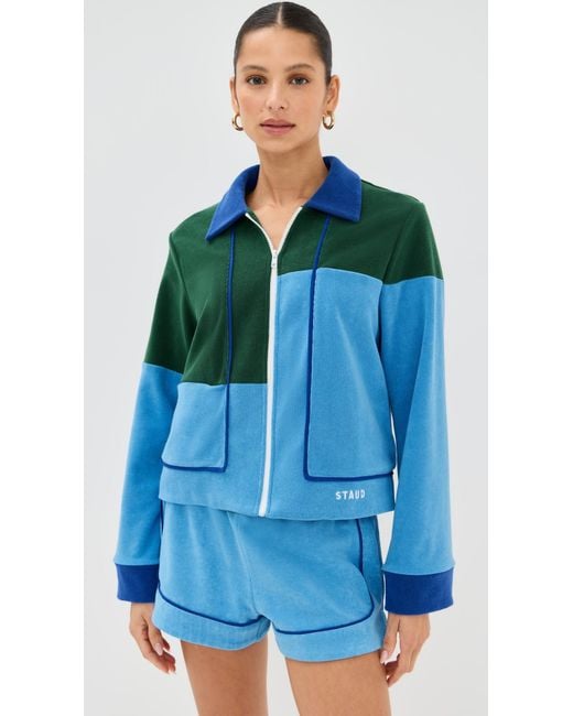 Staud Blue Carli Jacket